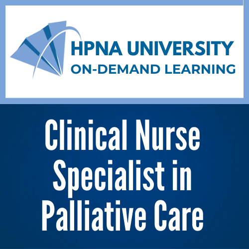 Clinical Nurse Specialist in Palliative Care